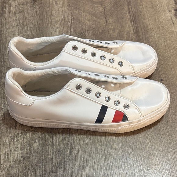 Tommy Hilfiger Shoes - Tommy Hilfiger White Sneakers with Red and Blue Accents